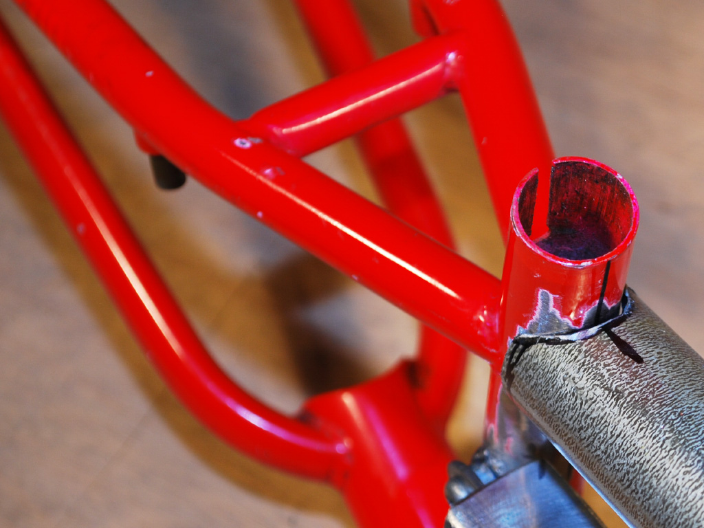 EStyle Electric BMX - rear triangle